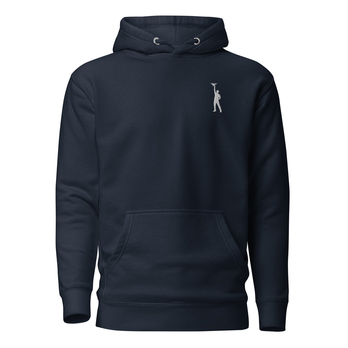 DroneXL Classic Hoodie - White Logo